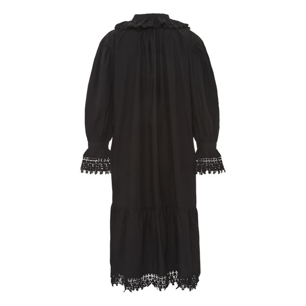 Robe Roses Empiècements Dentelle-product