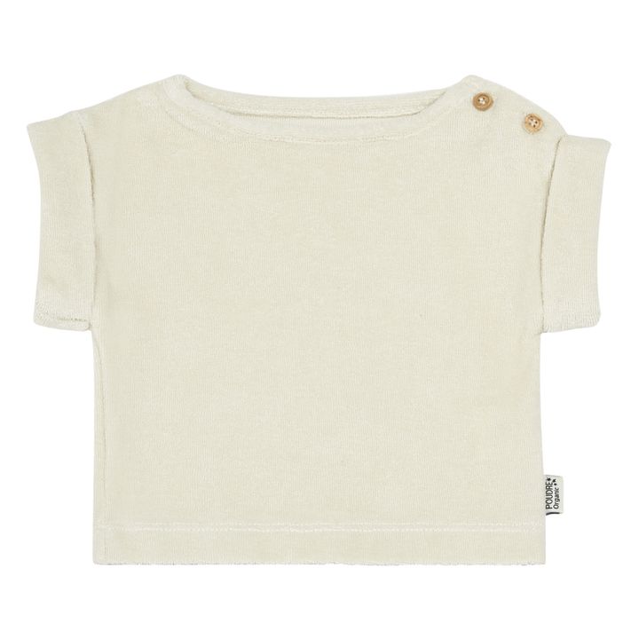 T-Shirt in spugna in cotone bio Laurier | Bianco- Immagine del prodotto n°0