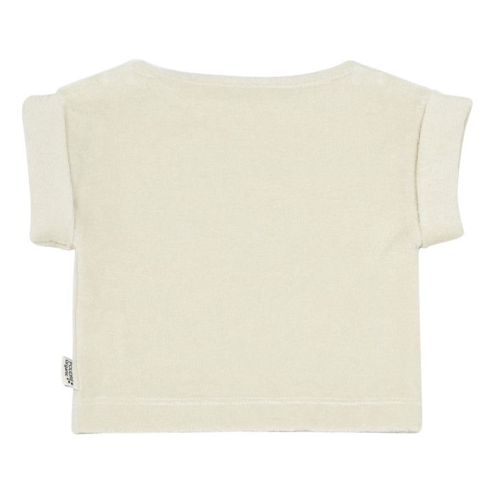 Camiseta Esponja algodón orgánico Laurier | Blanco Roto- Imagen del producto n°1