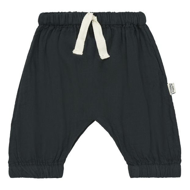 Pantalón doble gasa de algodón orgánico Canela-product