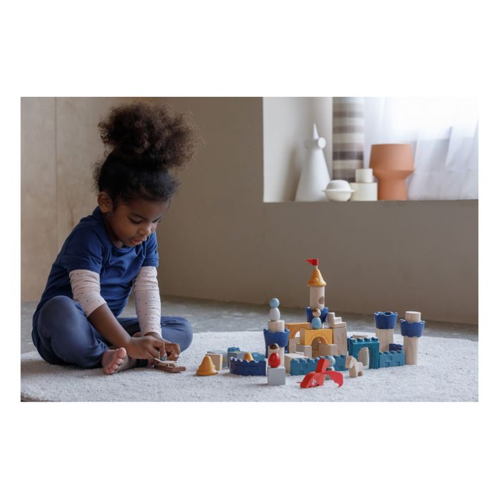 Castillo de madera para construir - Set de 47 piezas- Imagen del producto n°1