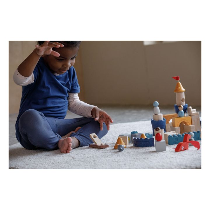 Holzburg zum Bauen - Set mit 47 Teilen- Produktbild Nr. 7