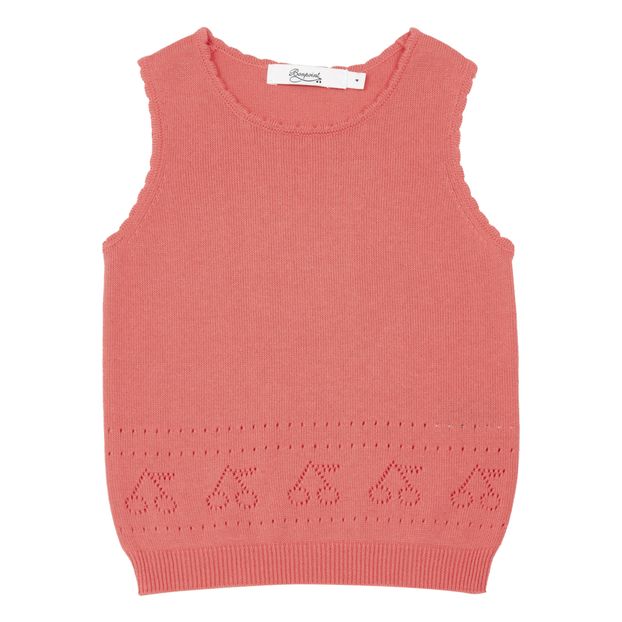 Cherry Openwork Knit Top-product