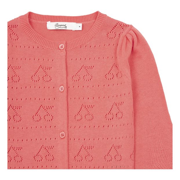 Openwork Cherry Cardigan -product