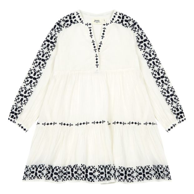 Rubis Embroidered Cotton Muslin Dress -product