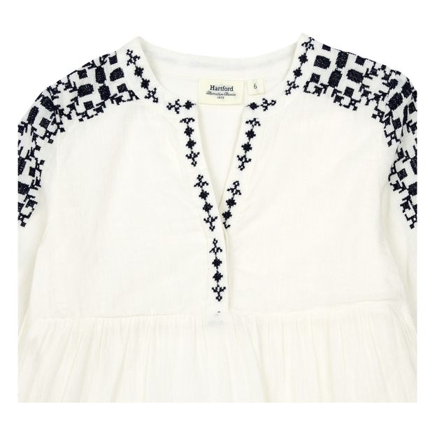 Rubis Embroidered Cotton Muslin Dress -product