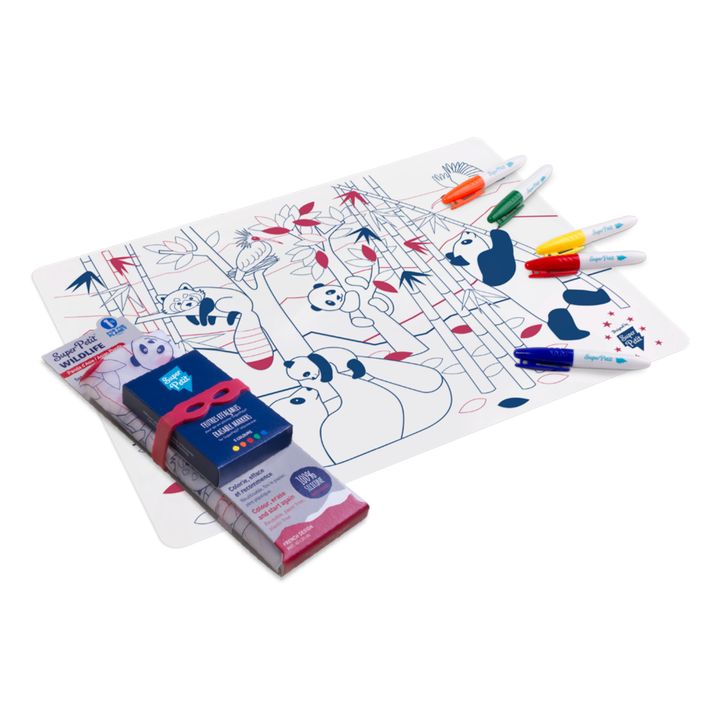 Set de mesa de colores Panda Rojo- Imagen del producto n°0