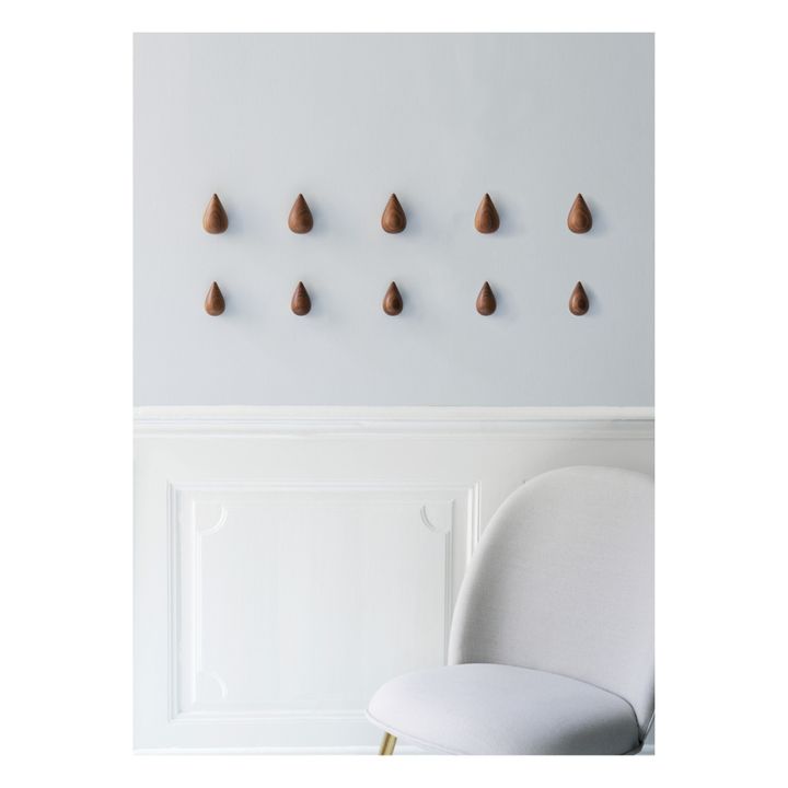 Kleiderhaken Dropit - 2er-Set | Walnut- Produktbild Nr. 2