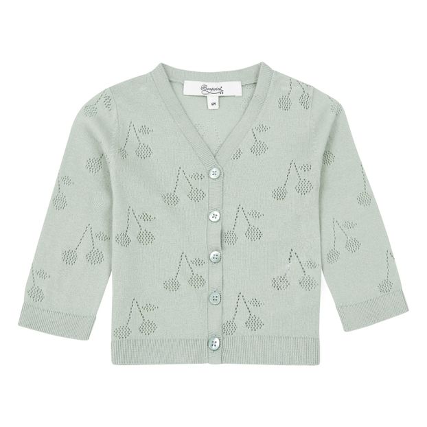 Cherry Openwork Cotton Cardigan -product