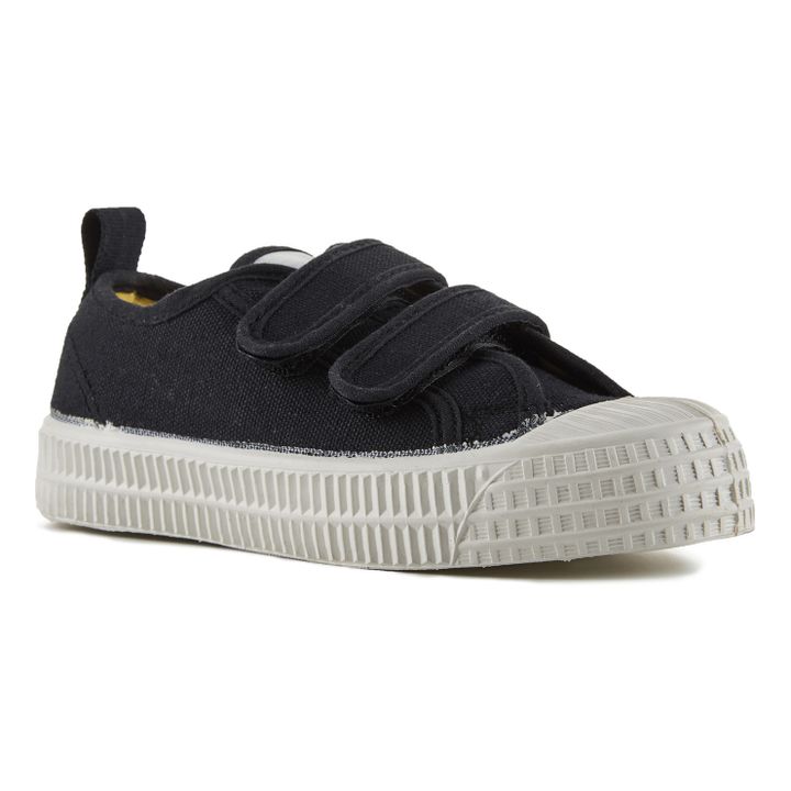 Sneaker Klettverschluss Vegan | Schwarz- Produktbild Nr. 1