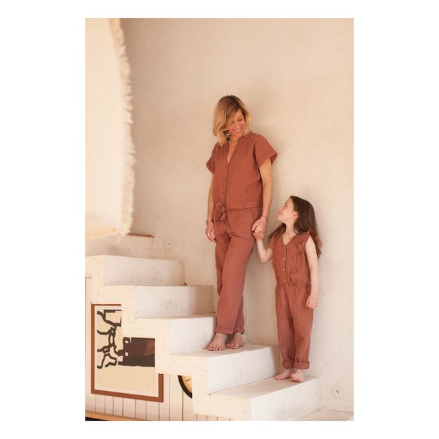 Exclusive Marlot x Smallable - Toscane Organic Cotton Muslin Jumpsuit -product
