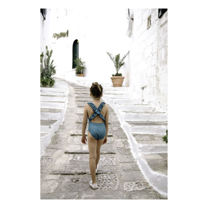 Alba Swimsuit | Peacock blue- Product image n°1