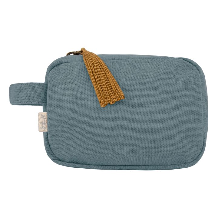 Companion Organic Cotton Waterproof Pouch | Ice Blue S032- Product image n°0