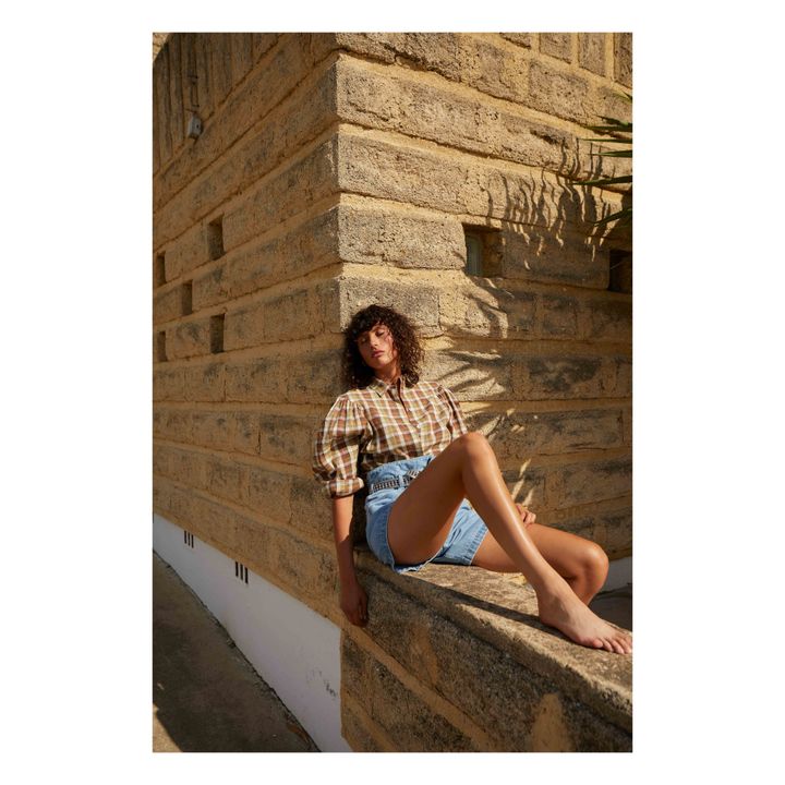 Marcelle Cotton and Linen Shirt | Beige- Product image n°2