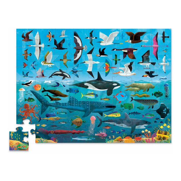 Drunter und drüber Puzzle Himmel und Meer - 48 Teile-product