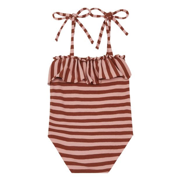 Striped One Piece Jersey Swimsuit -product