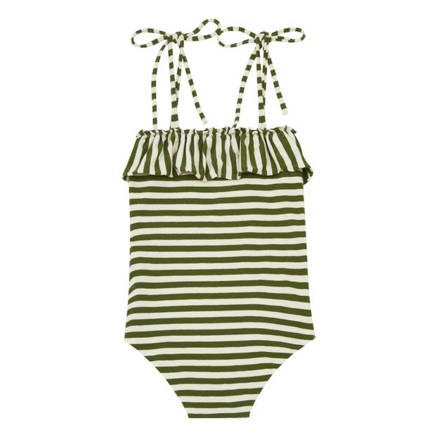Striped One Piece Jersey Swimsuit -product