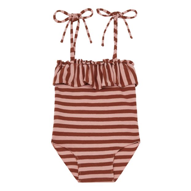 Striped One Piece Jersey Swimsuit -product