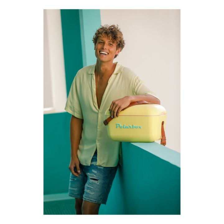 Glacière avec anse colorée | Jaune- Image produit n°4