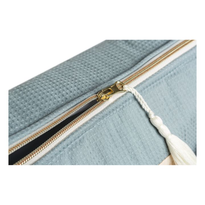 Trousse de toilette Diva en coton bio Bleu- Image produit n°7