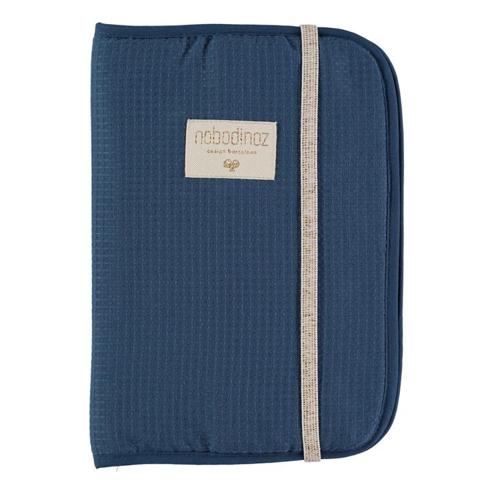 Poema Organic Cotton Health Book Cover | Midnight blue- Product image n°0