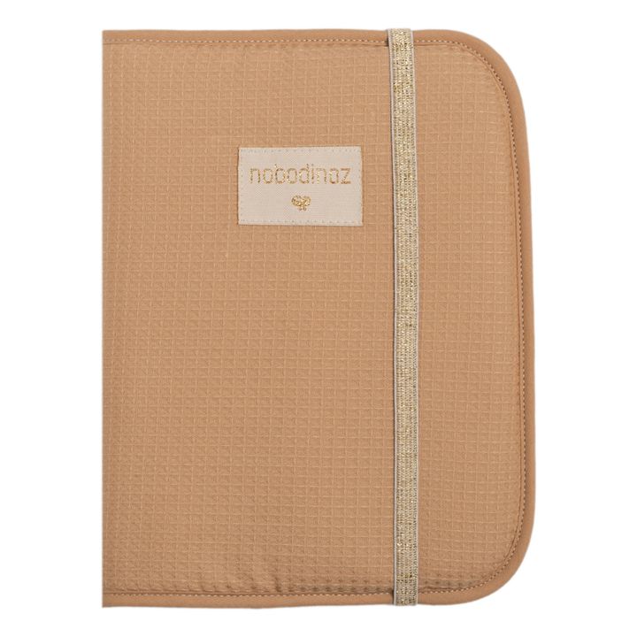 Funda para cartilla de salud Poema en algodón orgánico | Nude- Imagen del producto n°0