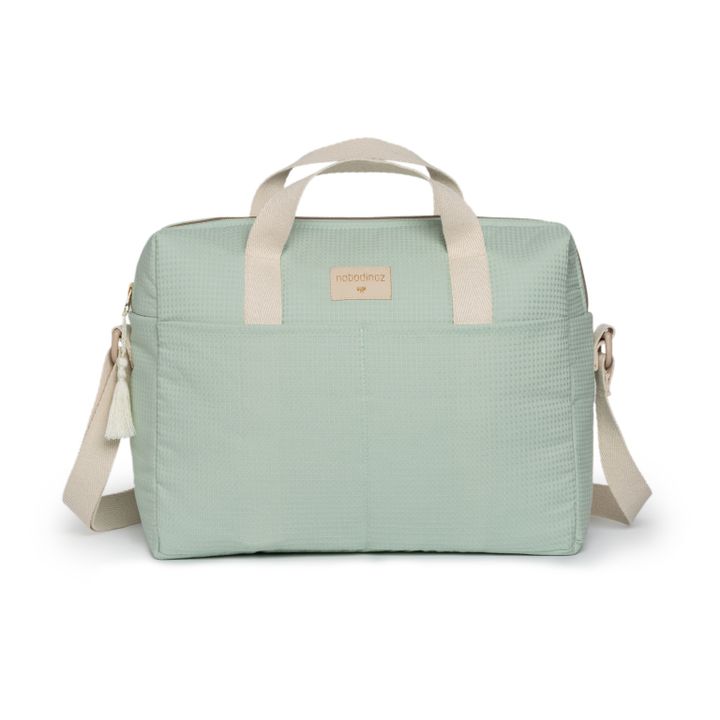 Bolso cambiador Gala en algodón orgánico | Verde Almendra- Imagen del producto n°5