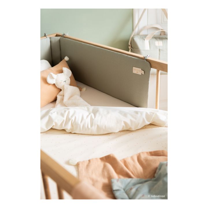 Nest Organic Cotton Cot Bumper | Sage- Product image n°2