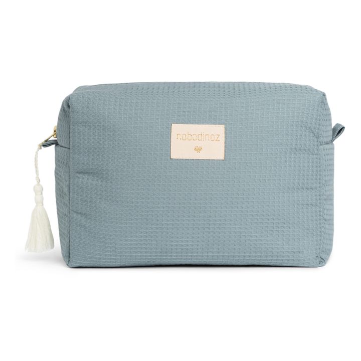 Kosmetiktasche Diva aus Bio-Baumwolle | Blau- Produktbild Nr. 4