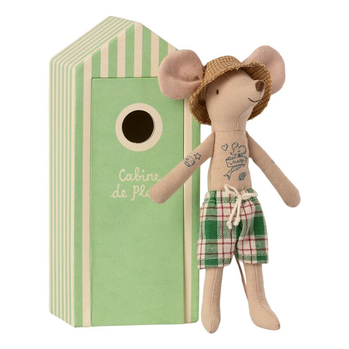 Papa souris dans sa cabine de plage- Image produit n°0