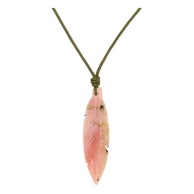 Opal Feather Necklace -product