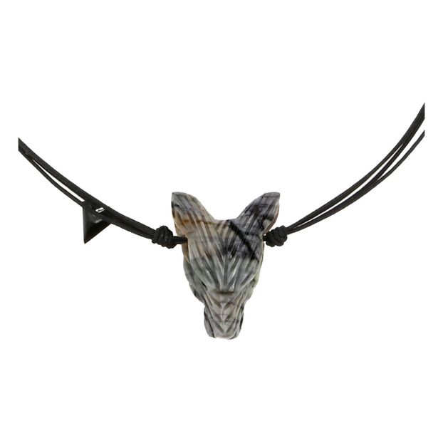 Jaspe Wolf Necklace -product