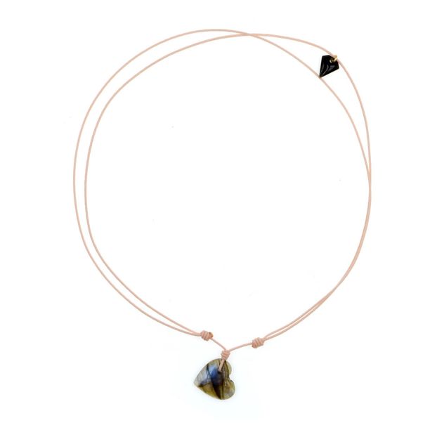 Labradorite Heart Necklace-product