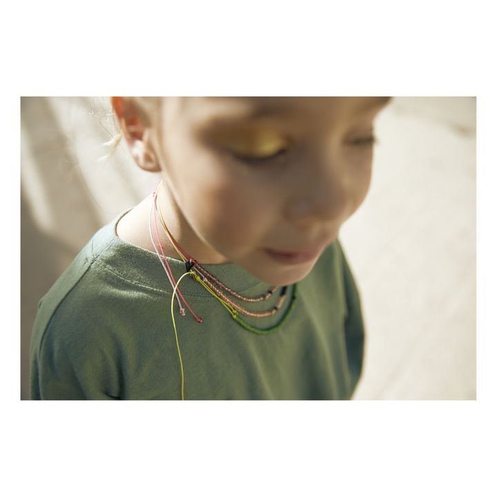 Pink Puka Necklace | Rosa- Produktbild Nr. 2