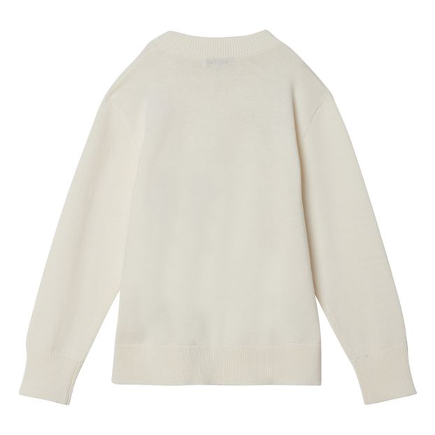 Suéter Oversize algodón orgánico con flores bordadas-product