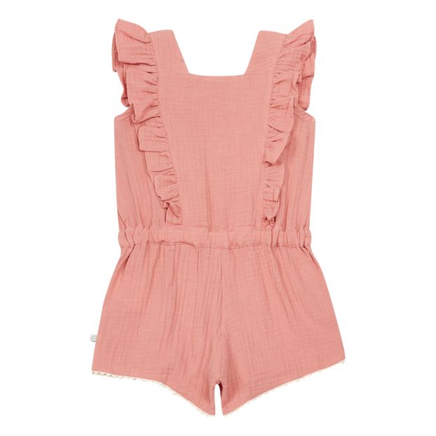 Exclusive Petite Lucette x Smallable – Organic Cotton Muslin Agapantha Playsuit -product