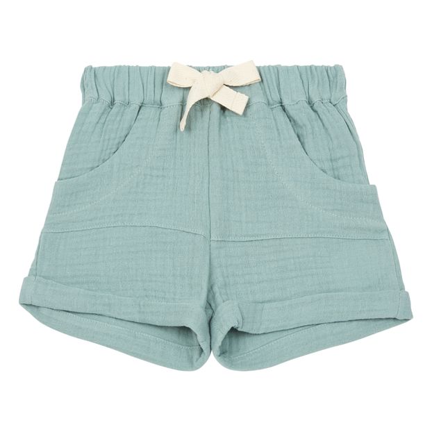 Exclusive Petite Lucette x Smallable – Organic Cotton Muslin Lucien Shorts -product