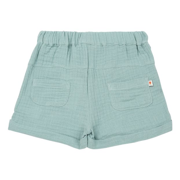Exclusive Petite Lucette x Smallable – Organic Cotton Muslin Lucien Shorts -product