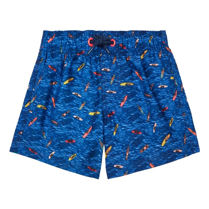 Short de Bain Motif Paddles | Bleu marine- Image produit n°1