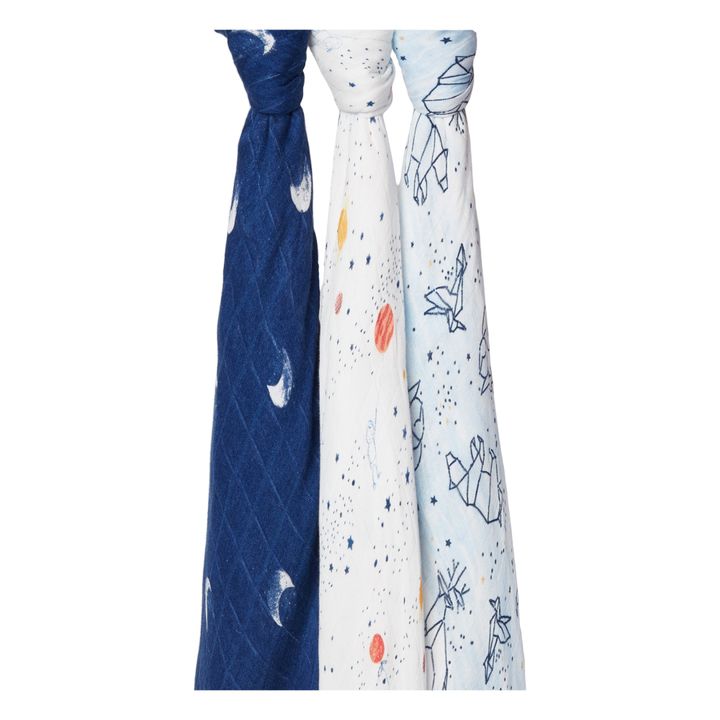 Maxi-mantitas Silky Soft Stargaze - Set de 3 Azul- Imagen del producto n°4