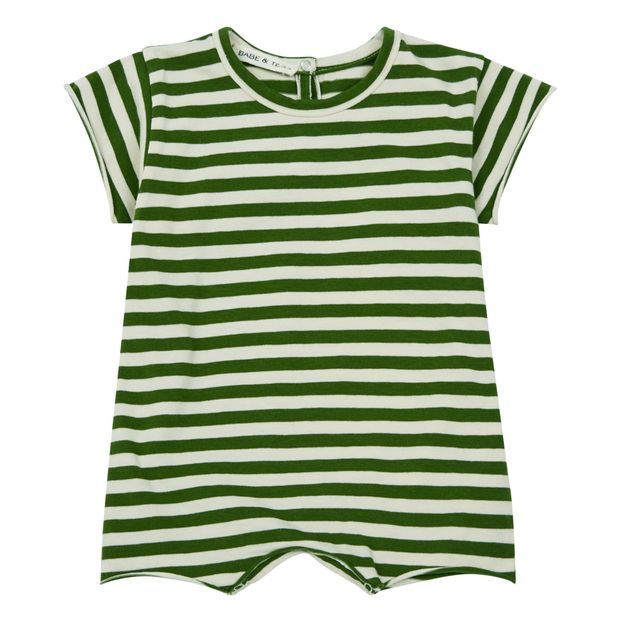 Tuta a pantaloncino Jersey a righe-product