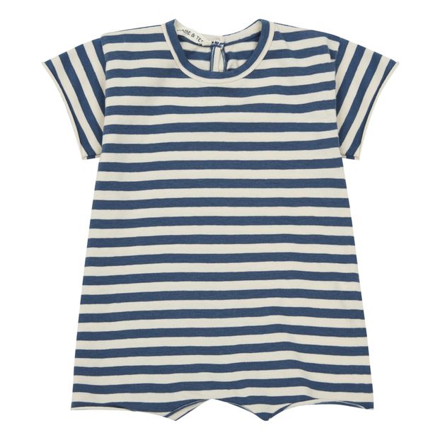 Tuta a pantaloncino Jersey a righe-product