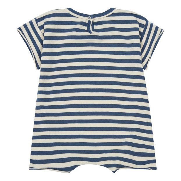 Tuta a pantaloncino Jersey a righe-product