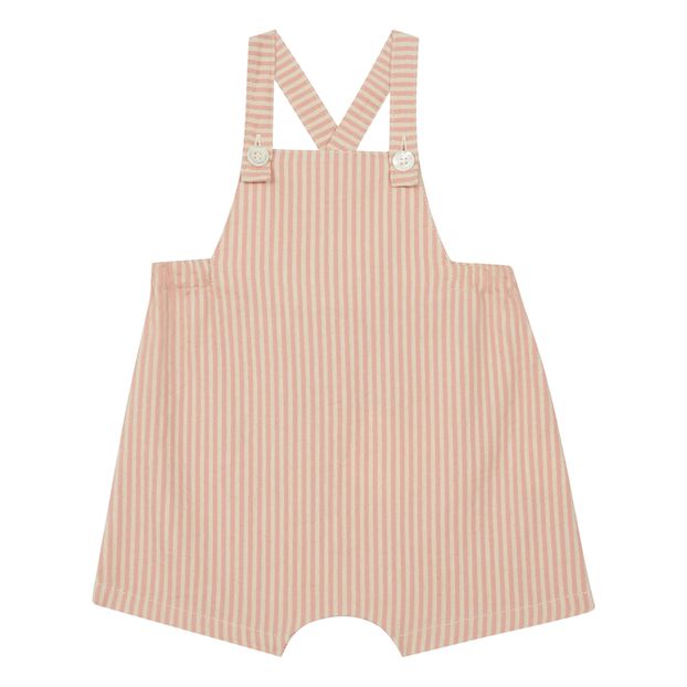 Striped Cotton and Linen Dungarees -product