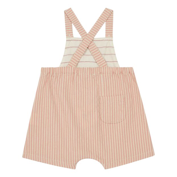 Striped Cotton and Linen Dungarees -product