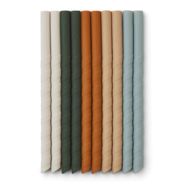 Pailles Timoti en silicone - Set de 10-product