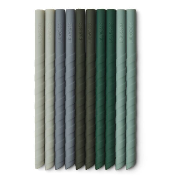 Pailles Timoti en silicone - Set de 10-product