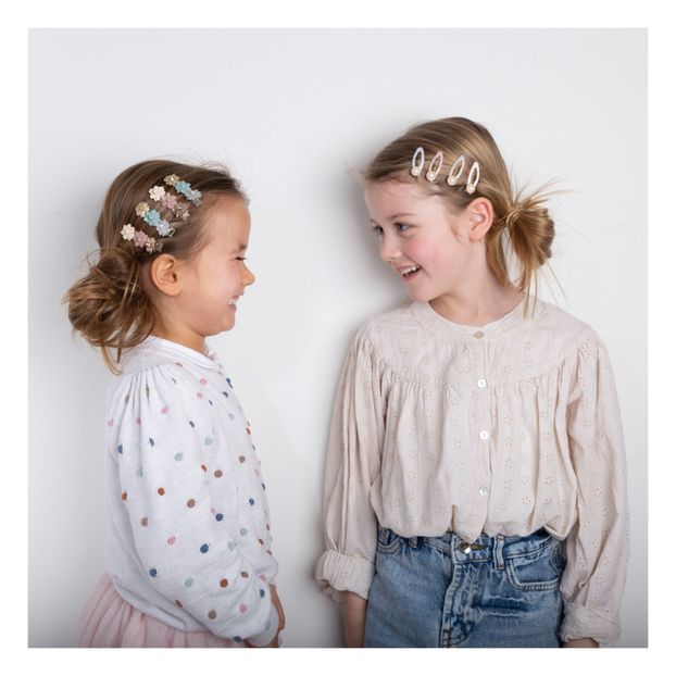 Set 2 Barrettes Fleurs-product