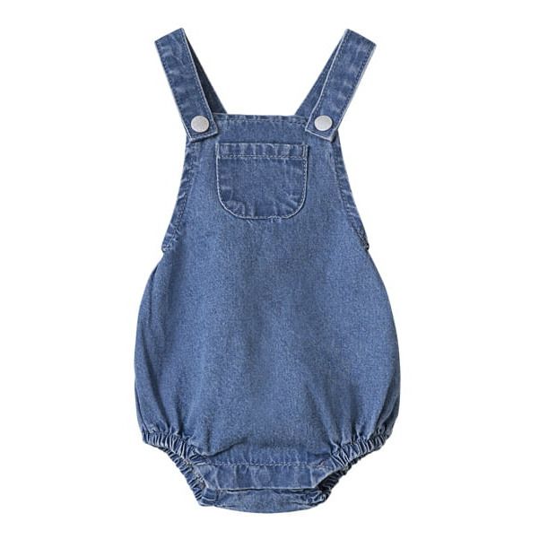 Frankie Organic Cotton Denim Dungarees -product