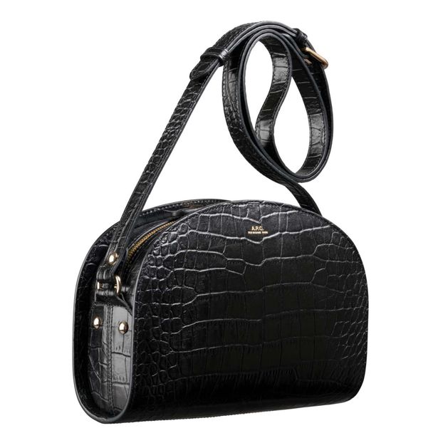 Bolso media luna de piel de cocodrilo-product